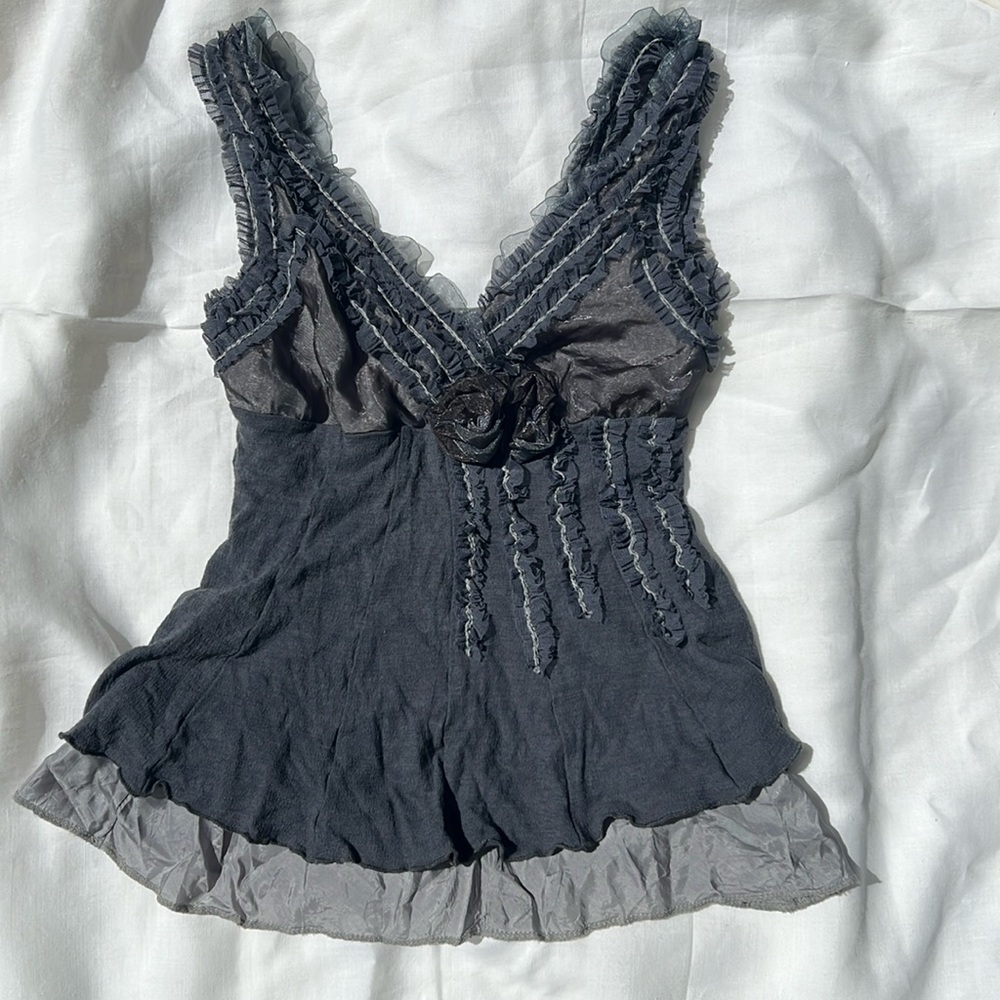 Gorgeous Ruffled Feminine Italian Top